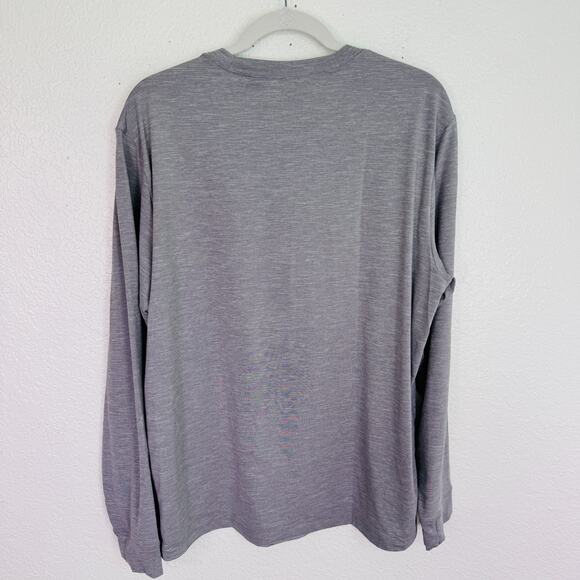 REI Active Pursuits Shirt Mens Large Activewear Layer UPF 50 Thumbholes Gray NEW - Picture 2 of 10